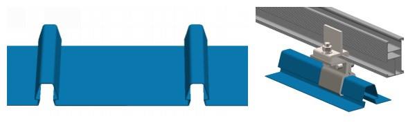 Solar standing seam metal roof clamps