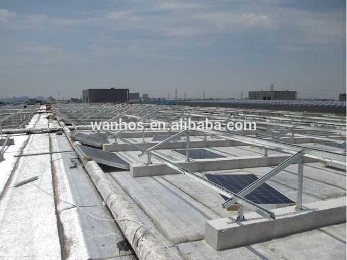 Galvanized Steel Pv Ground Mounting Structure