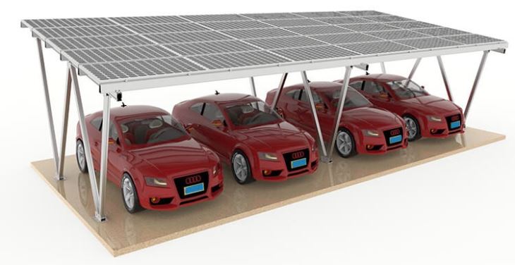 Manufacturer Diy Solar Carport Environmental Chargeable Car Carport Solar Panel Mount